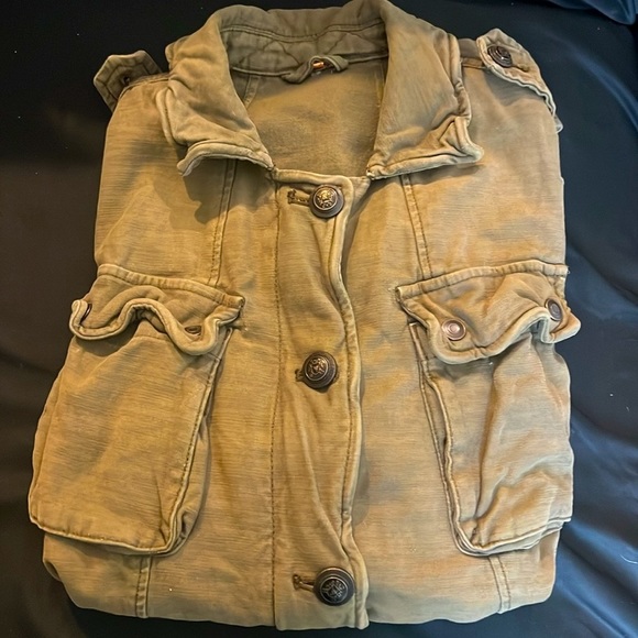 Free People Jacket  Not Your Brothers Surplus Olive (Green) - Picture 15 of 15